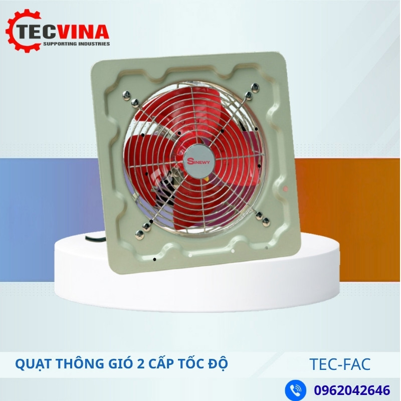 QUẠT THÔNG GIÓ 2 CẤP TỐC ĐỘ TEC-FAC